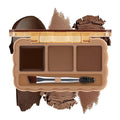 Boobeen Eyebrow Palette, 3 Colors Brow Powder Kit, Eye Brow Pomade with Double-ended Brush, Long-lasting Eye Makeup Kit, Sculpt & Define Eyebrows, for Beginners