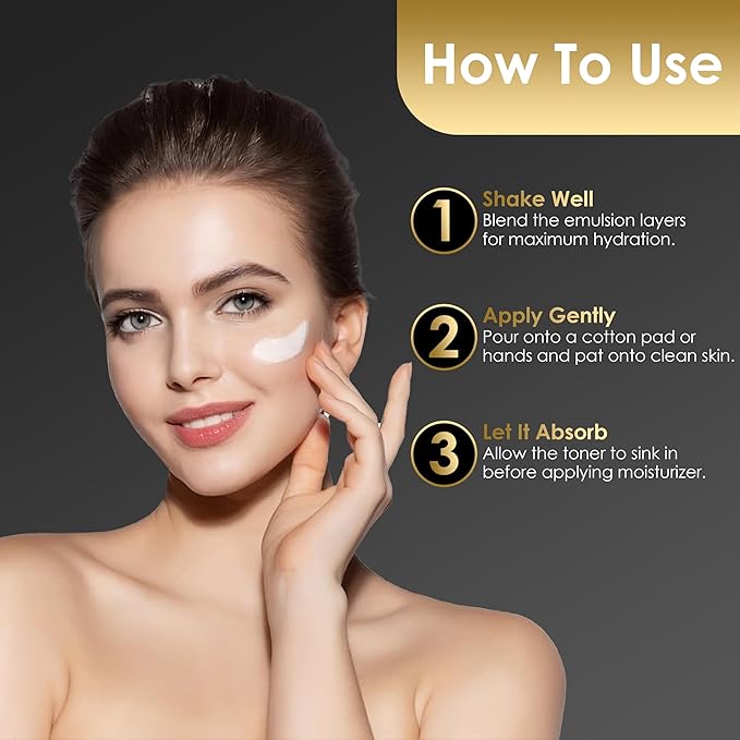 Rice Toner from Korean Rice, Milky Toner for Glowing, Hydrated Skin, Increased Collagen Production, Moisture Barrier for Glass Skin, Fragrance Free 5 Fl Oz