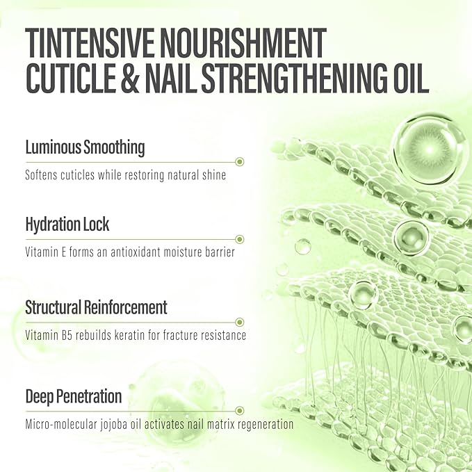 CHUCHU Nail Growth and Strengthener Oil for Cuticle - Repair Moisturizing Treatment - Natural Jojoba Vitamin B & E Nail Oil for Dry Cracked Nails (Aloe Vera)