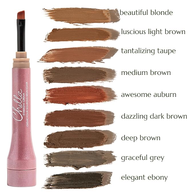 Chella Eyebrow Cream, Graceful Grey - Vegan, Cruelty Free, Paraben Free, Gluten Free Eyebrow Pomade Makeup - Long Wearing, Velvet Consistency, Water Proof