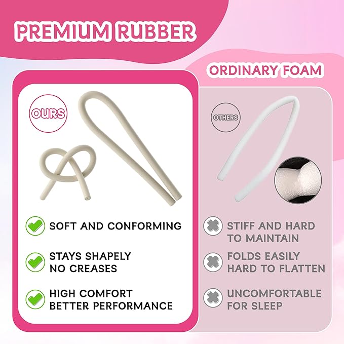 Girls Heatless Curls Overnight, Kids Unicorn Hair Rollers with Hair Clips, Hair Accessories for Little Girls & Teenage & Sister, Birthday Gifts Trendy Stuff - Pink