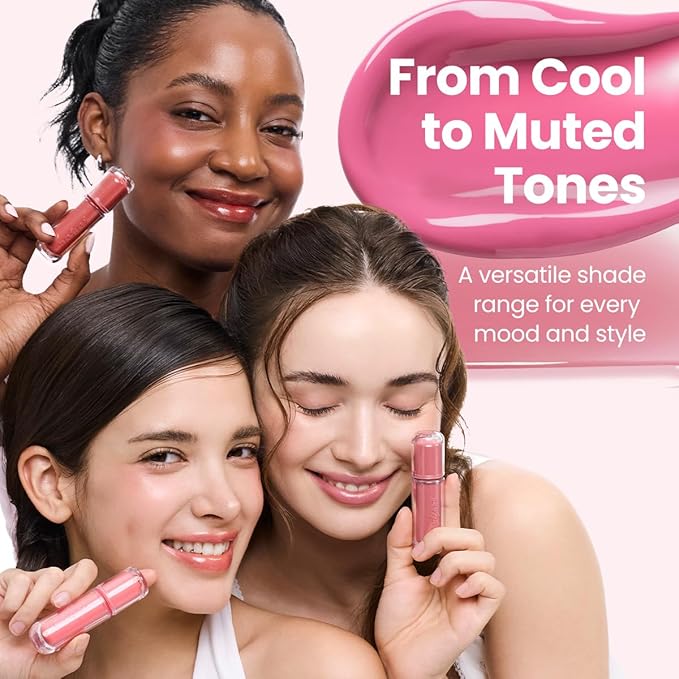 Peripera Mood Glowy Tint, Watery Glow Finish, Buildable Fresh Color, Lightweight, Long-Lasting, Non-Sticky, Korean Lip Tint (08 JOKING PINK)