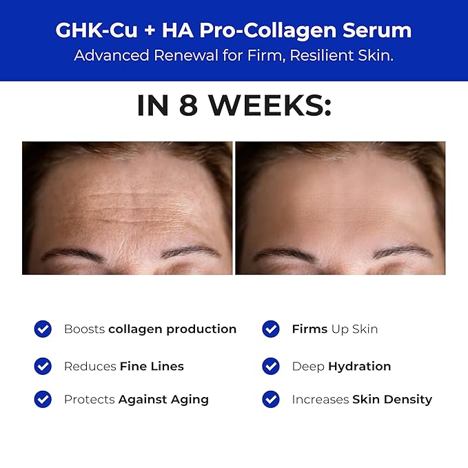 Pure & Cimple superPeptide 1% Copper Peptide Serum for Face – 99.9% Pure GHK-Cu & Collagen Tripeptide – Firms, Lifts & Restores Density for Mature Sensitive Skin – Barrier Repair Ectoin & Cica – 1oz