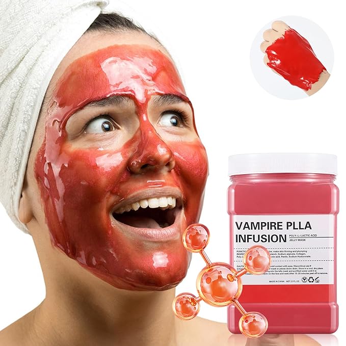 Jelly Masks for Facials Professional,Jelly Face Mask Skincare Hydrating,Jelly Masks Powder for Face Moisturizing,Smoothing,Deep Cleaning,Oil Contral,for All the Skin 23 Fl Oz(Vampire Plla Infusion)