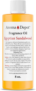 Egyptian Sandalwood 8 oz. Fragrance Oil I Perfume I Skin Oil I Scented Oil. DIY Projects Such as Candles, Bath Bombs, Body Butters, Creams & Lotions. Few Drops in The Diffuser, Burners, or Warmers.