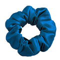 SALE 100% Pure Mulberry Silk Hair Scrunchies16 Momme silk scrunchies 100% Silk Hair Scrunchies Silk Hair Ties for Women Girls Curly Thick Thin Hair Women's Black Satin Sleep (1, 09 blue)