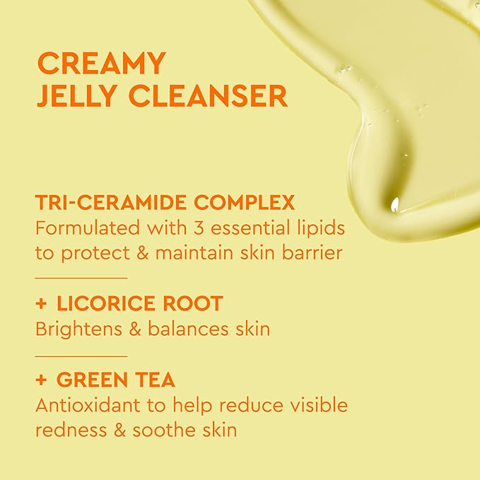 BYOMA Creamy Jelly Cleanser & Moisturizing Gel Cream Bundle - Gentle Face Wash + Lightweight Gel Lotion with Ceramides, Niacinamide & Green Tea – Supports Skin Barrier - 5.91 fl oz + 1.69 fl oz