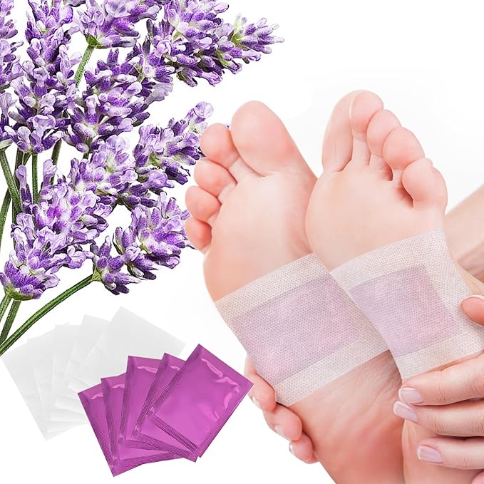 48 Packs Lavender Foot Pads to Feel Better, Relieve Stress & Sleep Better, Suitable for Home or Travel Use