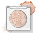 KYDA Single Glitter Eyeshadow, Pale Peach Golden Eyeshadow, Ultra-fine Blendable Shimmer Eyes Shadow, Lasting Sparkling Eyes Glitter, Soft Buildable Glossy Color, Wet Look Effect, Moonstone