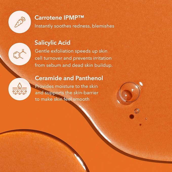 APRILSKIN Carrotene IPMP™ Exfoliating Body Wash | Salicylic Acid Body Wash Improve Rough & Bumpy Skin, Body Acne, Keratosis Pilaris with Niacinamide & Ceramides | Vegan & Cruelty-free | 10.14 fl.oz