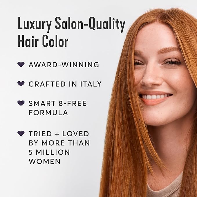 Madison Reed Radiant Hair Color Kit - 6NRR Medium Auburn Red (Portofino Red), Dimensional Gray Hair Blending Permanent Hair Dye, PPD-Free & Ammonia-Free, 1 Pack
