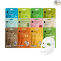 Celavi Essence Facial Face Mask K-Beauty Skincare Korea Skin Care Moisturizing 12 Pack B Set