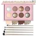 UCANBE Baked Eyeshadow Palette Set, Matte & Shimmer Metallic Eye shadow, High Pigment Makeup Palette, Soft Blendable & Long-Lasting,Velvety Texture (02 Matte & Shimmer)