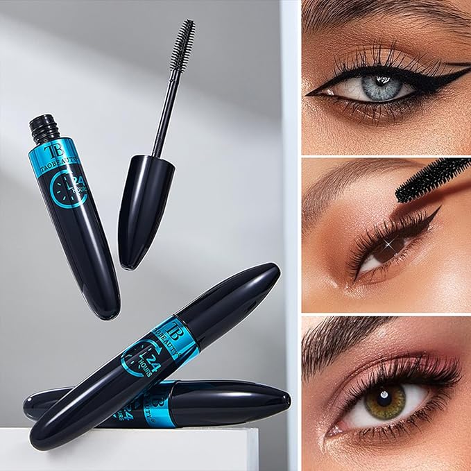 Mascara Volumizing & Lengthening for Clump-Free Dramatic Lashes Smudge-Proof & Waterproof Formula for All-Day Curl