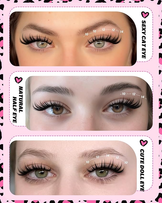 Anime Lash Clusters Kit Wispy Eyelash Clusters Invisible Band 10-12-14MM Natural Lashes Clusters Kit Wet Manga Cluster Eyelash Extensions Kit with SleepSafe Lash Bond&Seal Tweezers Brushes by Zegaine