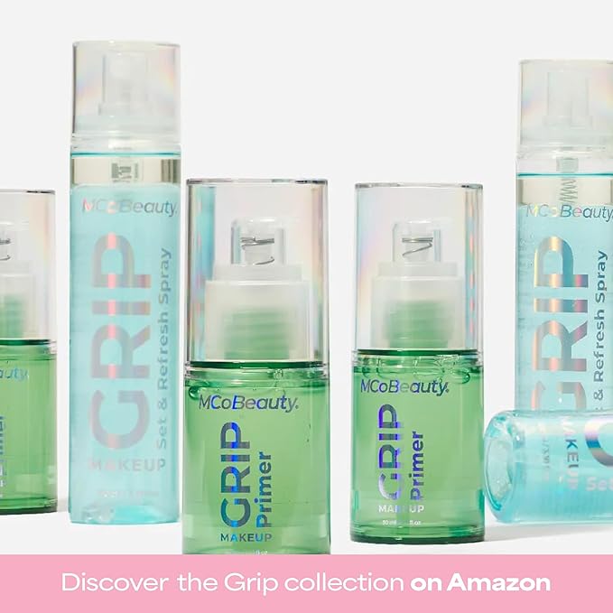 MCoBeauty - Grip Primer - Grippy Hold Lightweight Makeup Primer - Hydrating Gel Base Face Primer with Moisturizing Ingredients - Aloe Vera, Niacinamide & Vitamin E - Preps Skin for Long-Lasting Makeup