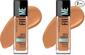 Maybelline Fit Me Matte + Poreless Liquid Oil-Free Foundation Makeup, Classic Tan, 1 Count (Packaging May Vary) (Pack of 2)