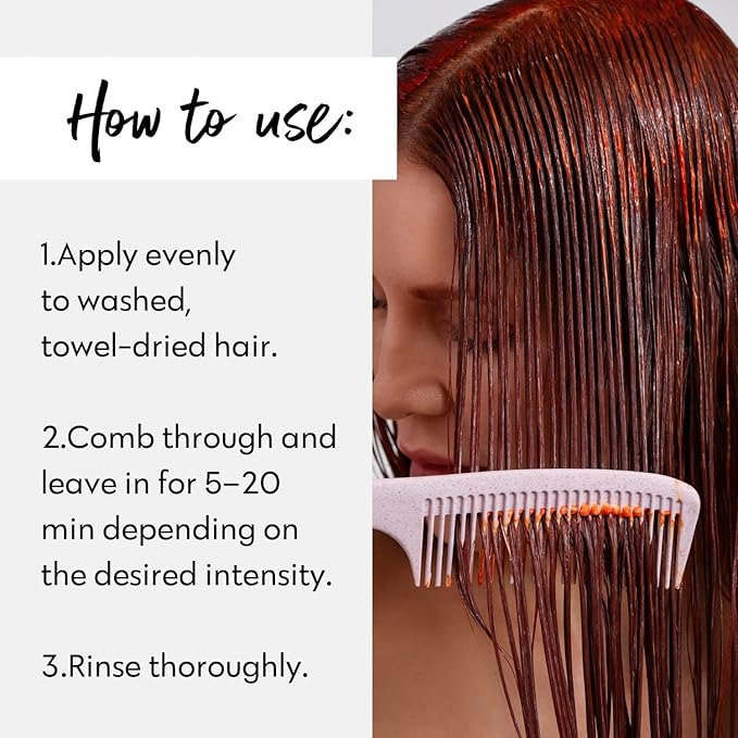 FOUR REASONS Color Mask, Copper (27 Colors) – Hair Gloss & Color Depositing Conditioner – Semi Permanent Hair Toner for Color-Treated Hair Color For Women – Vegan & Cruelty-Free – 6.76 fl oz