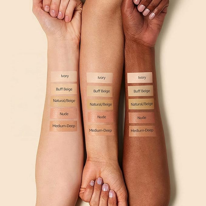 Mushroom Head Air Cushion CC Cream - Tattoo Cover up BB Cream Foundation Makeup Moisturizing Concealer Long-Lasting, Cushion Foundation Full Coverage Self Adjusting (2 PCS Natural)