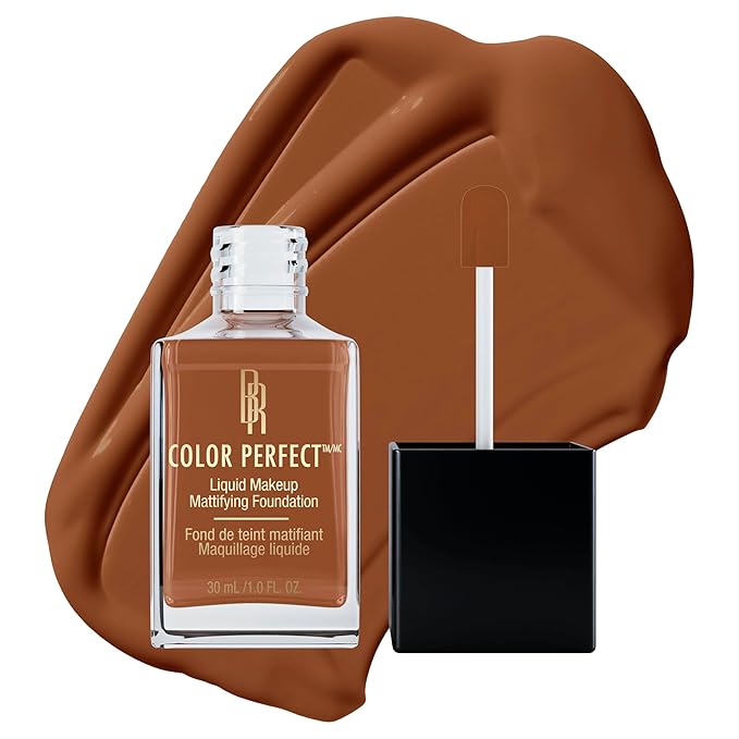Black Radiance Color Perfect Liquid Full Coverage Foundation Makeup, Espresso, 1 Fluid Ounce