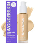 Wonderskin Hyper Bond All-Day Stay Serum Foundation – Waterproof, Transfer-Proof, 24HR Longwear Face Makeup with Niacinamide & Hyaluronic Acid – Lightweight, Natural Finish (Halo)