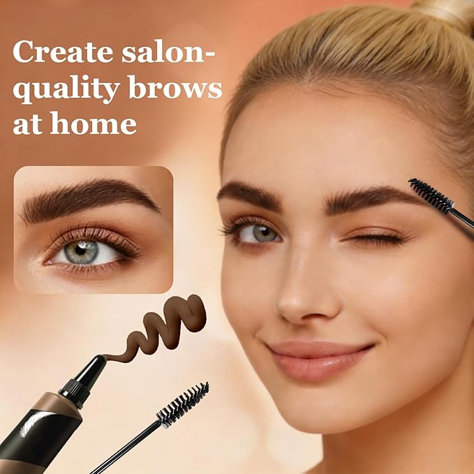 Long-lasting Waterproof Smudge-proof Liquid Eyebrow Gel/Tint, Sweatproof Eyebrow Dye Cream - Multifunctional Brow Definer for Salon Use, Eyebrow Dye for Women （BLONDE）