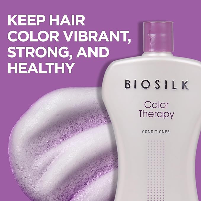 Biosilk Color Therapy Conditioner, Replenishes Moisture While Protecting Color, Enhances Vibrancy & Shine, Sulfate, Paraben, & Cruelty-Free, 34 Oz