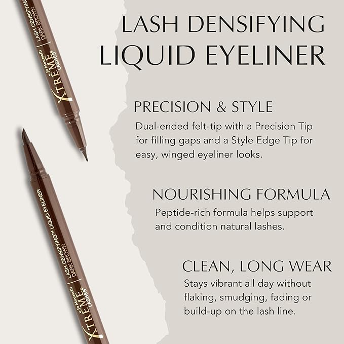 Xtreme Lashes Lash Densifying Liquid Eyeliner, Dark Brown