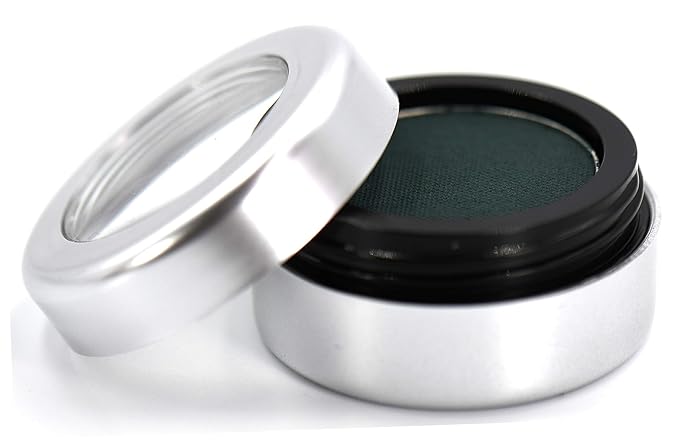 Pure Ziva Matte Forest Emerald Green Cake Eyeliner & Pressed Eyeshadow, Water Activated Powder; Gluten & Cruelty Free