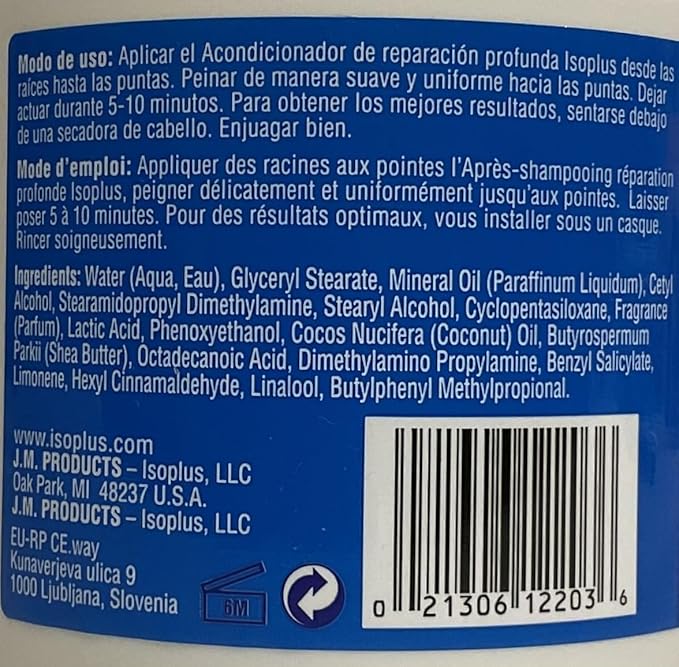 Isoplus Anti‑Breakage Deep Repair Conditioner, 16 Ounce