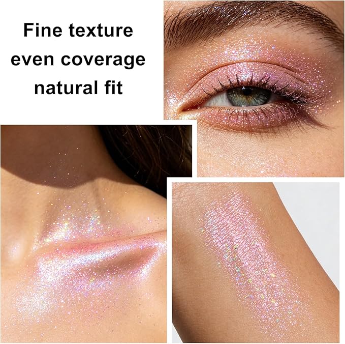 Hair and Body Glitter Spray, Glitter Hairspray Dry Powder Makeup for Clothes, Festival Rave Prom Loose Sparkle Powder,Holographic Ultra Fine Resin Glitters for Crafts (Pastel)