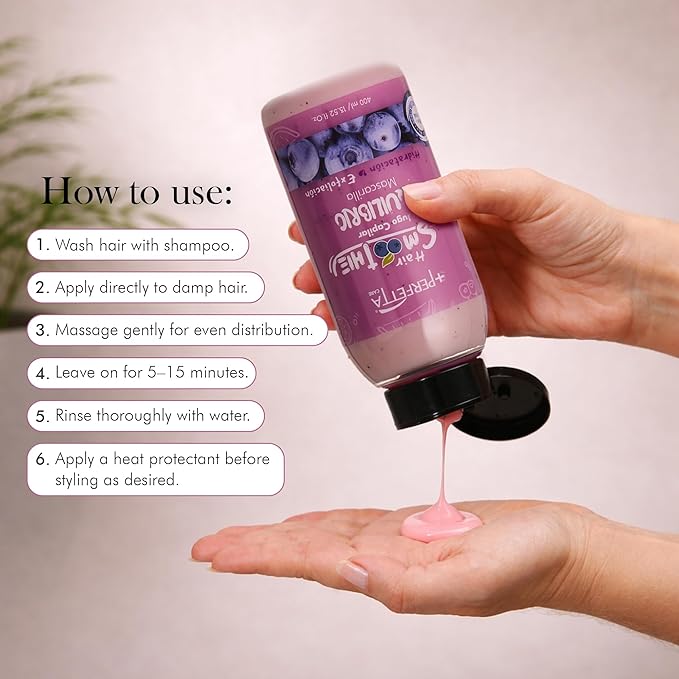 Hair Smoothies Mask - Deep Conditioning Treatment for Dry, Damaged Hair | Hydrates, Repairs & Gently Exfoliates with Natural Oils & Vitamins (Balance)