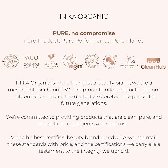 INIKA Organic Tinted Lip Oil | Bakuchiol, Squalane + Collagen in a Glossy Wash of Color. Luxuriously Smoothing & Hydrating Lipgloss. Natural, Vegan. 0.16 Fl oz (Mulberry)