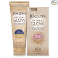 Jergens Natural Gradual Glow Bundle Pack: Daily Moisturizer +Firming 7.5fl oz and SPF20 Face Moisturizer 2fl oz, Fair to Medium
