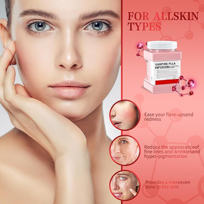 Jelly Face Mask for Facials,Facial Skin Care- Vampire Peel-Off Jelly Mask Set,Hydrating, Brightening & Nourishing Jelly Professional Hydrojelly Masks Gift Set DIY Spa 23 Fl Oz