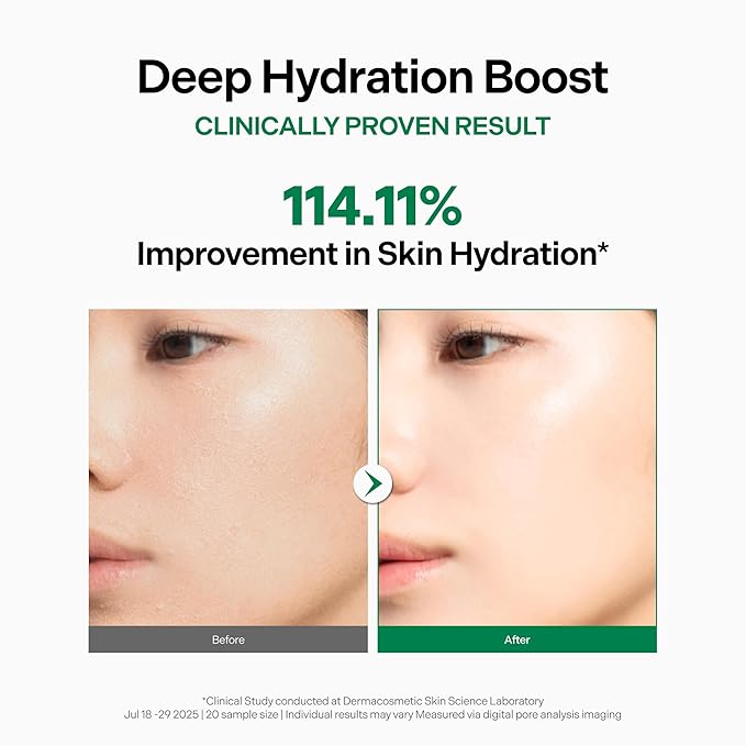 Deep Moisture Serum – Korean Hydrating Face Serum with Algae11, Niacinamide & Arginine for Dry Skin, Barrier Repair & Glass Skin Glow, Fragrance-Free K-Beauty Skincare, 50ml / 1.69 fl.oz.