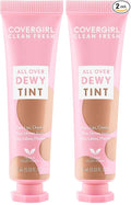 COVERGIRL Clean Fresh Dewy Tint 200 Toasty Nude, 3-in-1 Tint, Blendable Color For Eyes, Lips & Cheeks, 0.33 fl oz (Pack of 2)