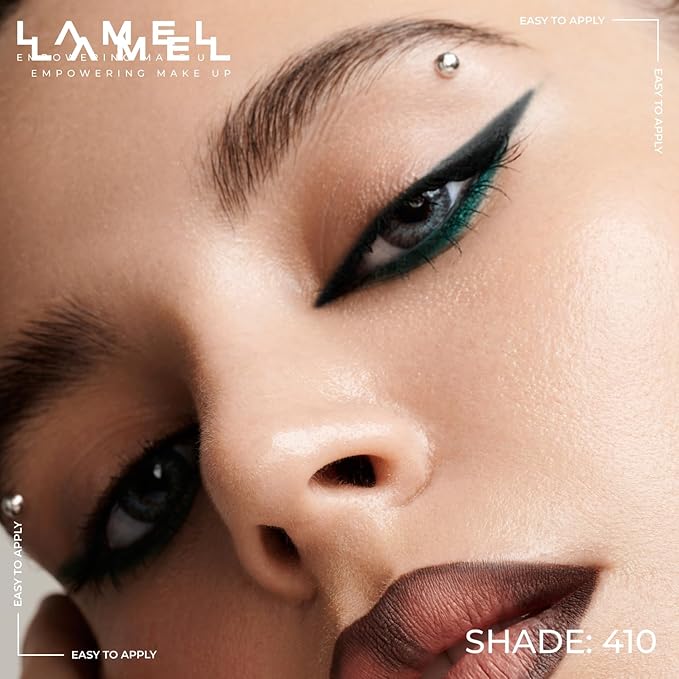 Lamel No Smudge Gel Eyeliner - Charcoal Grey - Waterproof Eyeliner Pencil - 10-Hour Wear, Sharpenable, Contact Lens Friendly, Vegan - Creamy & Sweat Proof Pencil - Highly Pigmented - 410 Shade