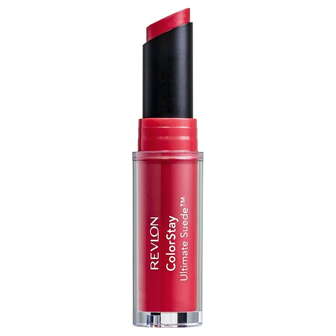 REVLON Lipstick, ColorStay Ultimate Suede Lipstick, High Impact Lip color with Moisturizing Creamy Formula, Infused with Vitamin E, 095 Finale, 0.09 Oz | soft suede finish