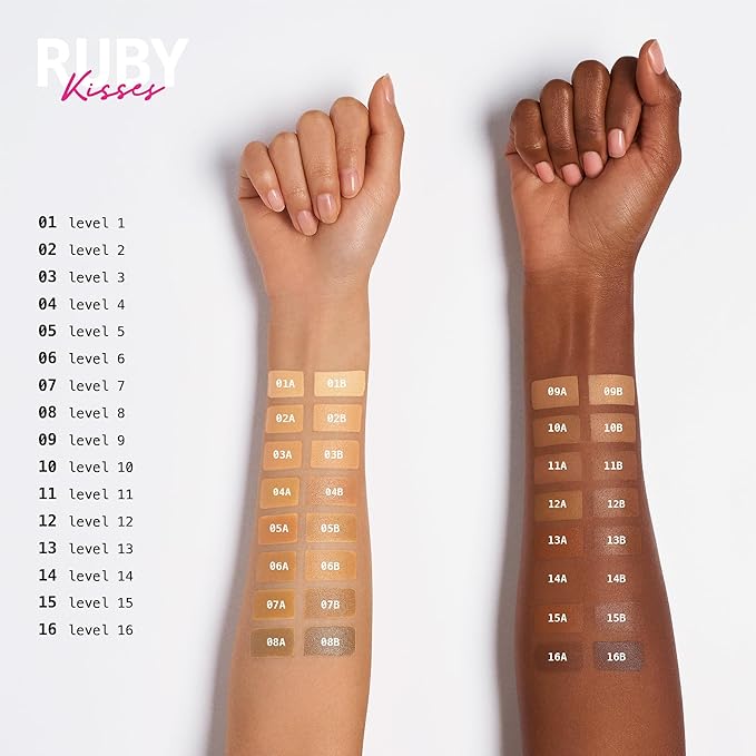 Ruby Kisses 3D Face Creator Cream Foundation & Concealer, 12 Hours Long Lasting, Medium to Full Coverage, Non-Greasy, Ideal for Makeup & Contour Palette (Level 8)