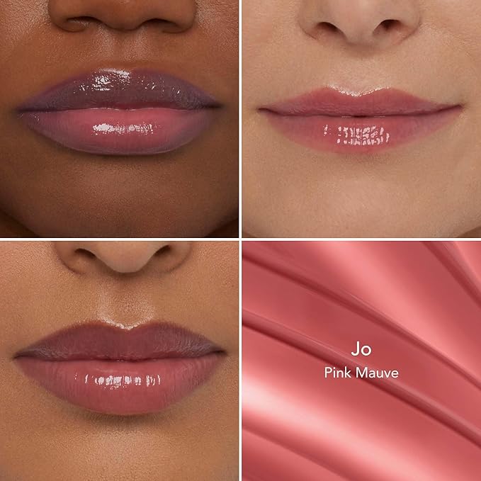 Thrive Causemetics Sheer Strength Lip Plumping Peptide Gloss, Lip Plumper with Vitamin E, Peptides, Plumps, Smooths & Hydrates Lips, High Shine, Vegan & Cruelty Free, Jo (Pink Mauve)