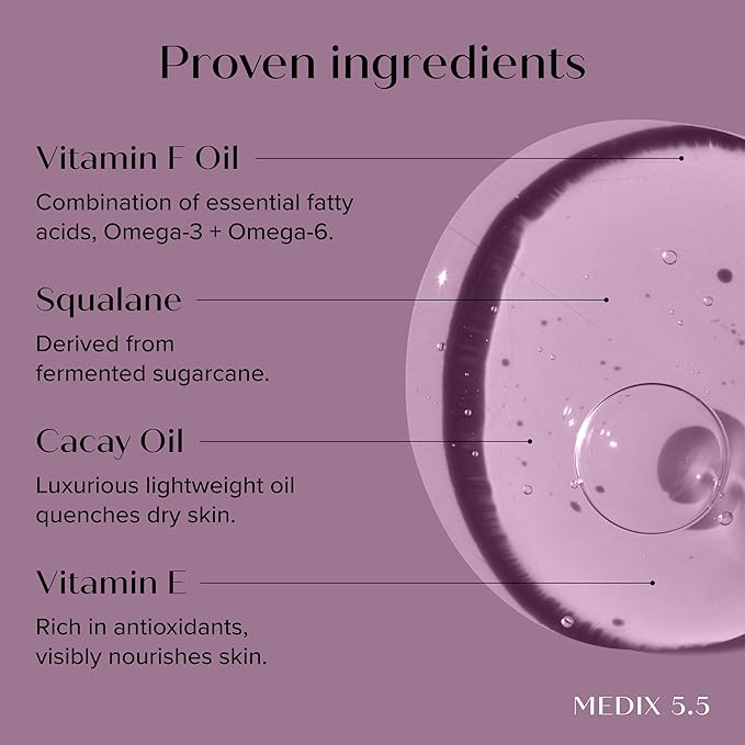 Medix 5.5 Anti Aging Skin Care 3PC Set | Vitamin C Body Cream + Exfoliating AHA Glycolic Acid Foaming Face & Body Wash + Vitamin F Booster Serum, Wash + Treat + Hydrate Skincare Set
