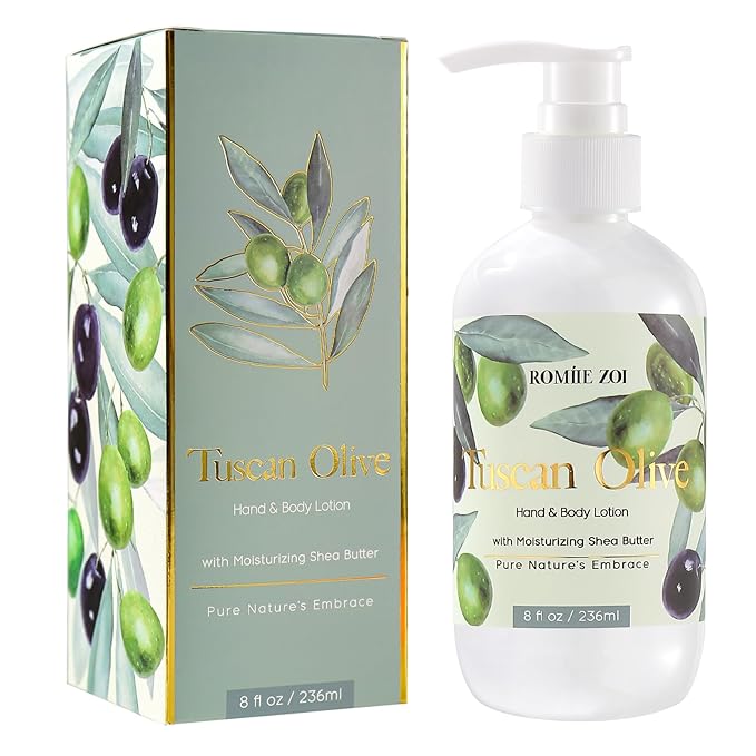ROMIIE ZOI Daily Hand & Body Lotion with Moisturizing Shea Butter - Tuscan Olive - 236 ML / 8 FL OZ