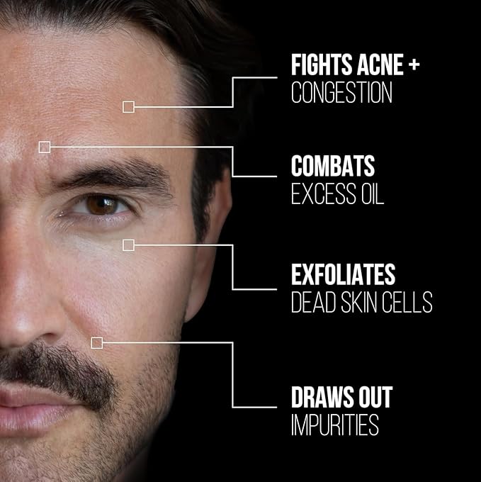 RUGGED & DAPPER - Premium Face Mask for Men - Deep Pore Cleansing Treatment - with Kaolin Clay - 5.5 Oz