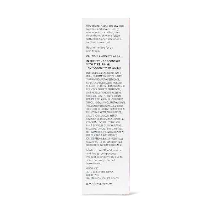 good.clean.goop beauty The Powerscrub Scalp Detox | Clarifying Shampoo to Detoxify Hair and Scalp | Salt Scrub with Vitamin E, Amino Acids & Chlorella Extract | Cruelty-Free & Vegan Shampoo | 4 Fl oz