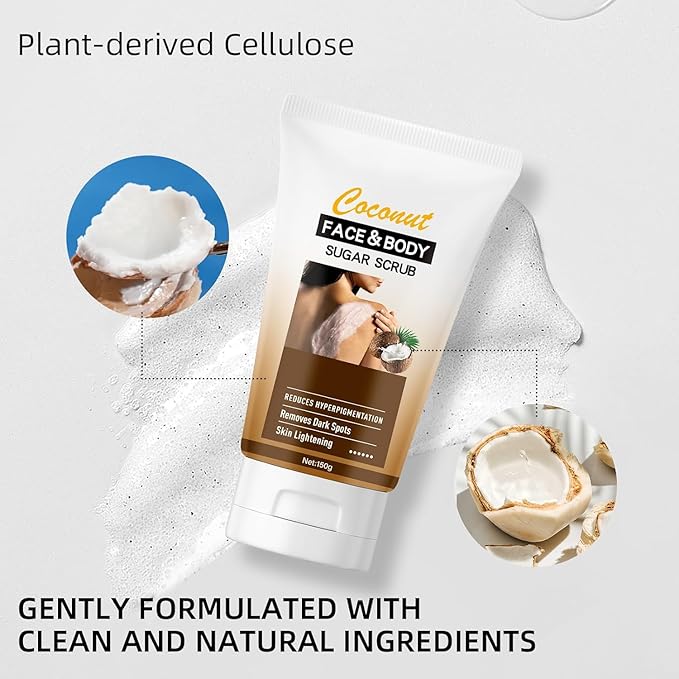 KP Bump Eraser Face & Body Scrub, Exfoliating Scrub for Women & Man, Gentle Exfoliator Enzymes Smooth Skin, Deep Moisturizing Cleanser for All Skin Types, Exfoliator for Dullness, Pores