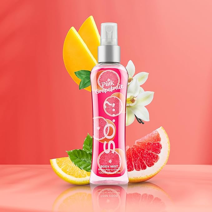 Pink Grapefruit Body Mist by So…? for Women - 3.5 oz Body Mist - Pack of 3