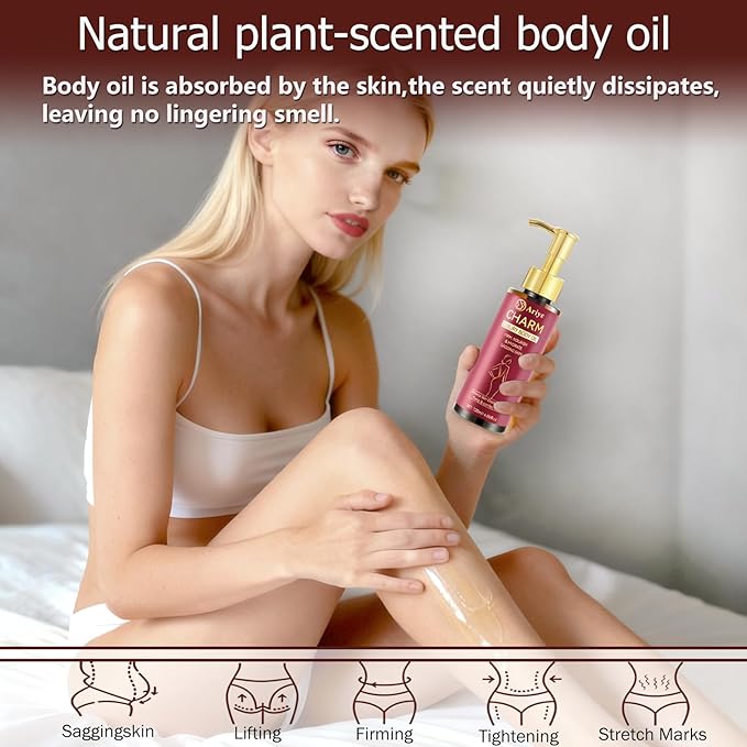 Body Firming Oil,Luxury After Shower Body Oil for Women,Glow-Remedy Skin Tightening & Hydrating Serum,Non-Greasy Glow Moisturizer for Dry Skin,Arms,Legs,Stomach & Body-4.06 Fl Oz (2 Pack)