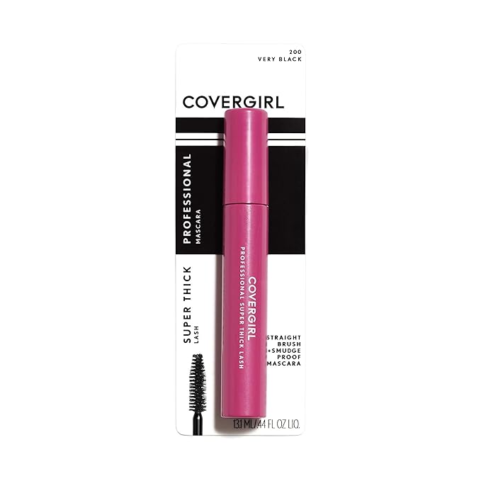 Covergirl Professional Super Thick Lash Mascara, Very Black, 0.3 Fluid Ounce (Pack of 2)