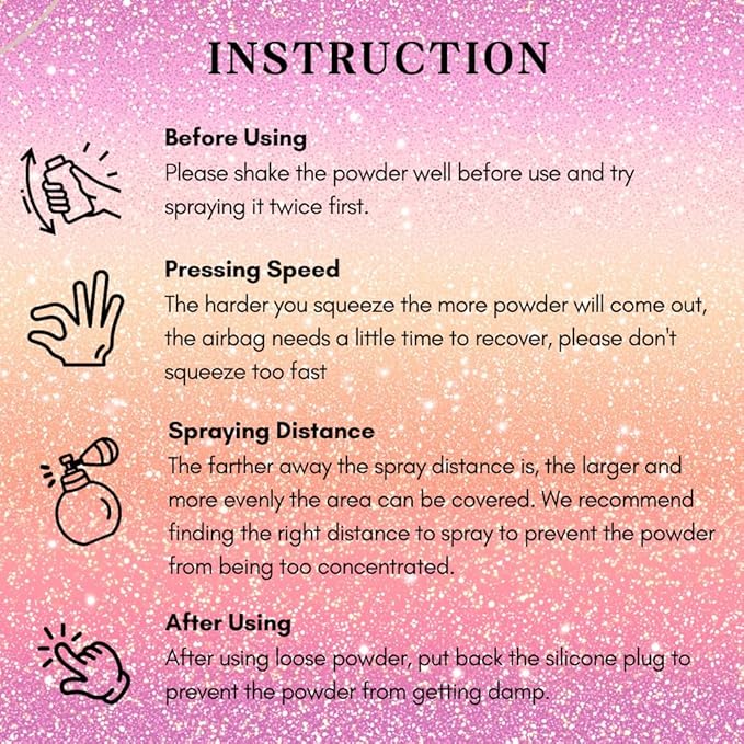 Body Glitter Spray, Hair Glitter Spray, Body Shimmer Powder, Face Glitter Highlighter, Glitter Spray, Body Shimmer Spray for Skin (White)